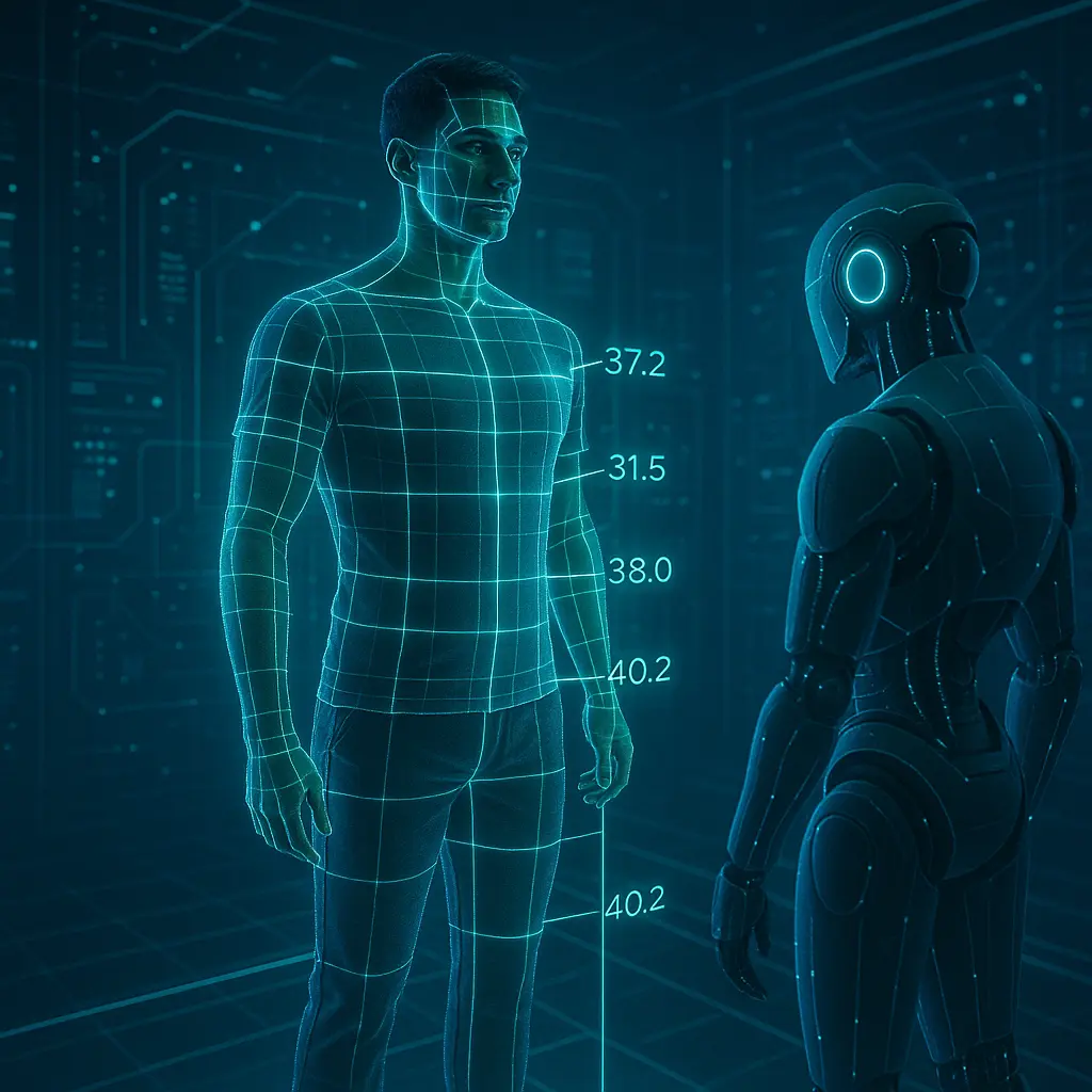 AI body measurement scanning